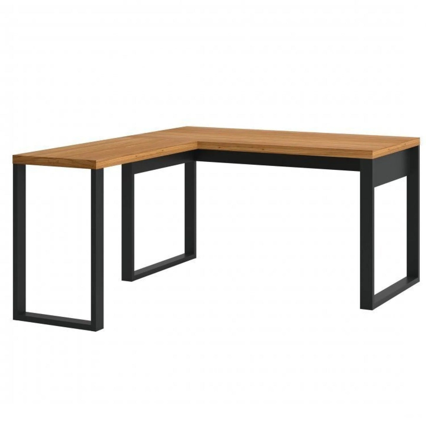 Conjunto 2 Peças Escritório Office Industrial com Mesa em L e Gaveteiro