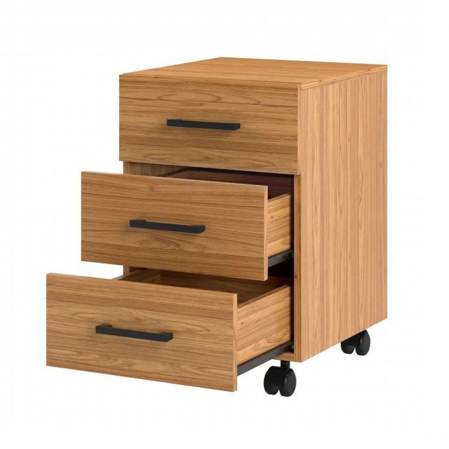 Conjunto 2 Peças Escritório Office Industrial com Mesa em L e Gaveteiro