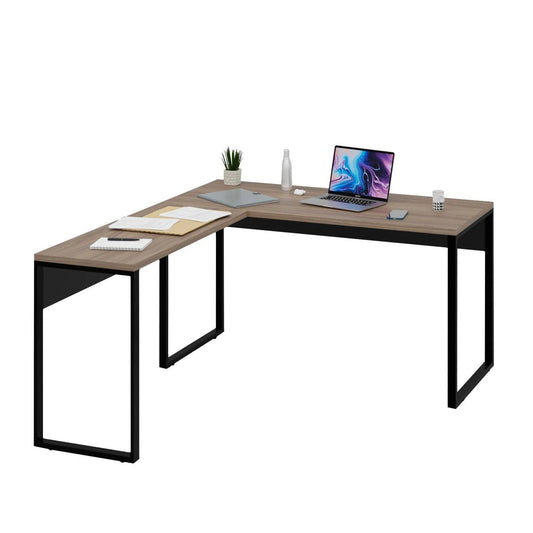 Mesa de Canto em L para Escritório 140x150cm Tampo 30mm